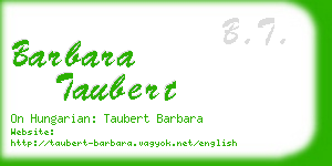 barbara taubert business card